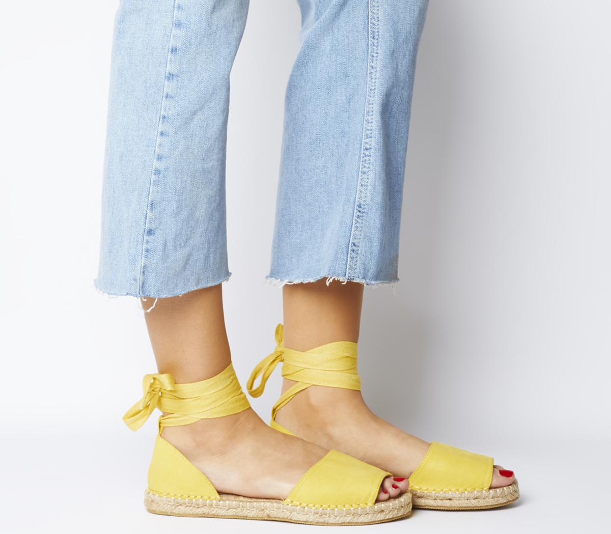 office yellow sandals