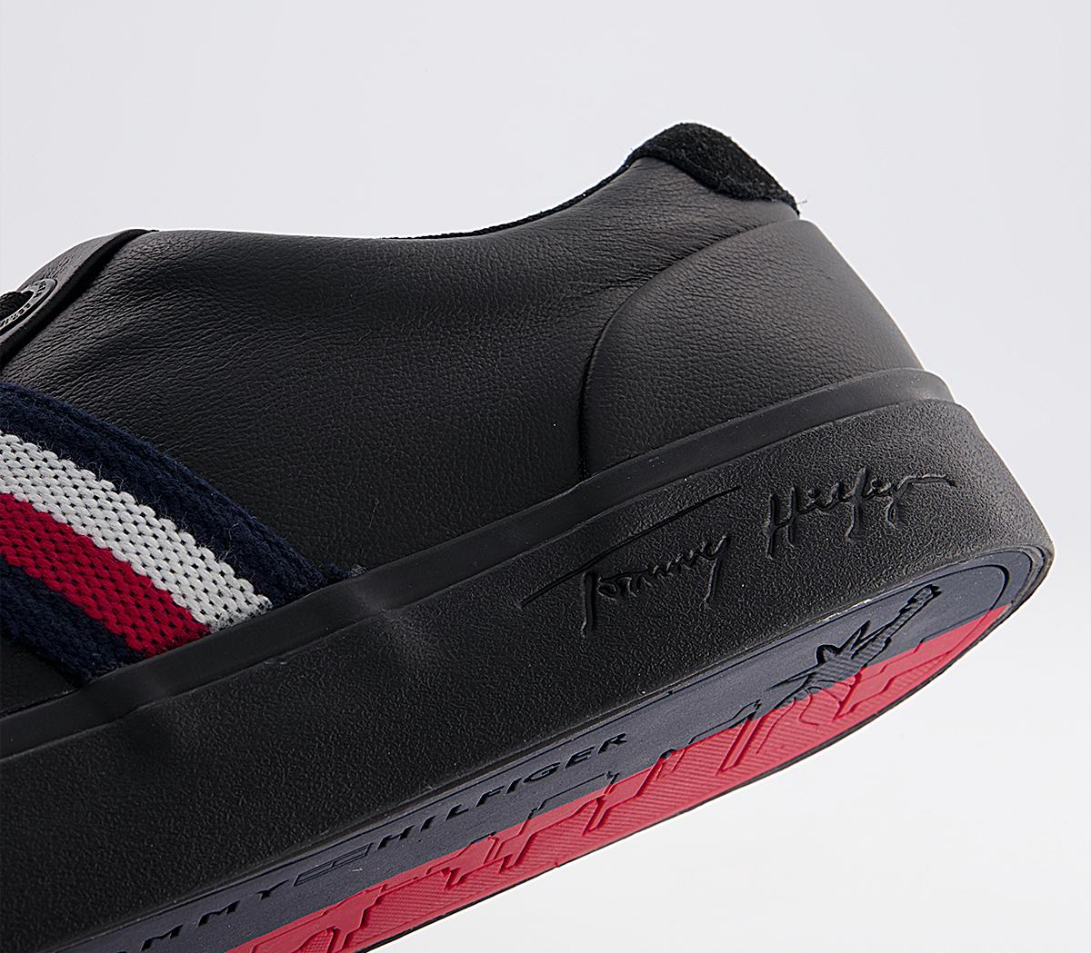tommy hilfiger corporate leather sneaker fm0fm02672bds