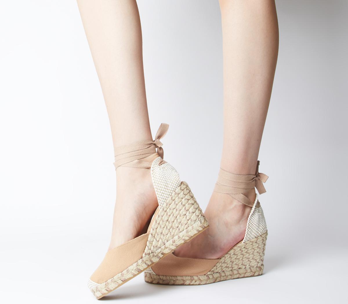 rose gold espadrilles