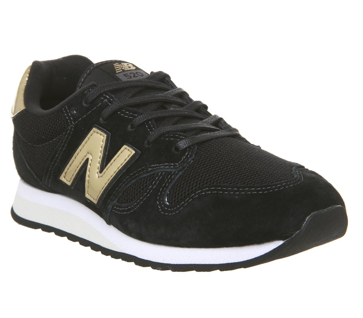 new balance black and gold