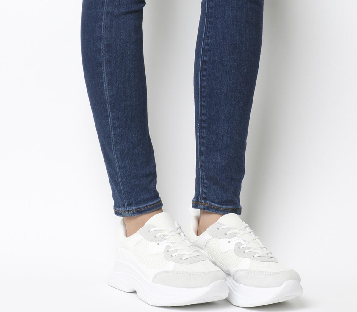 Office Fizzled Chunky Lace Up Trainers 