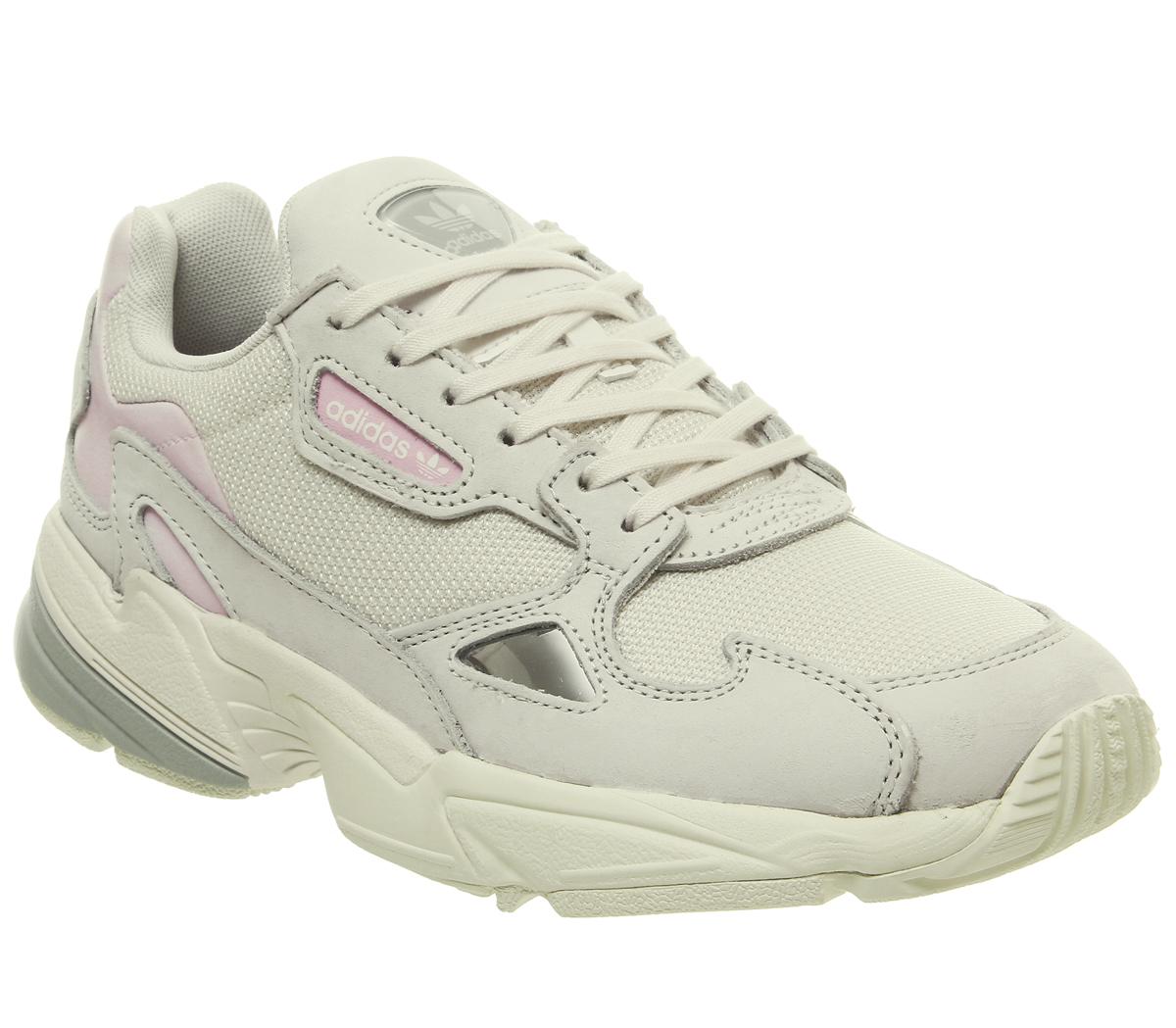 adidas Falcon Trainers Chalk White Grey One Off White Exclusive - Hers  trainers