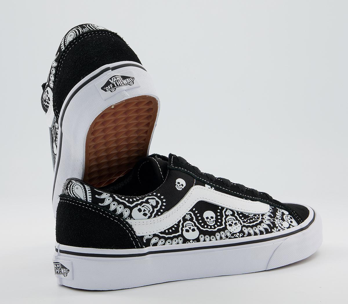 Vans Style 36 Trainers Bandana Black True White - His trainers