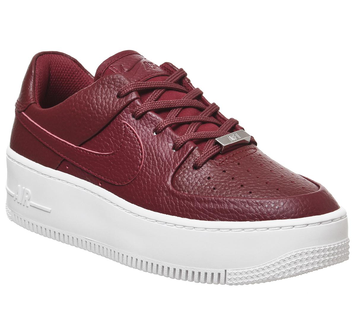 Nike Air Force 1 Sage Trainers Team Red 
