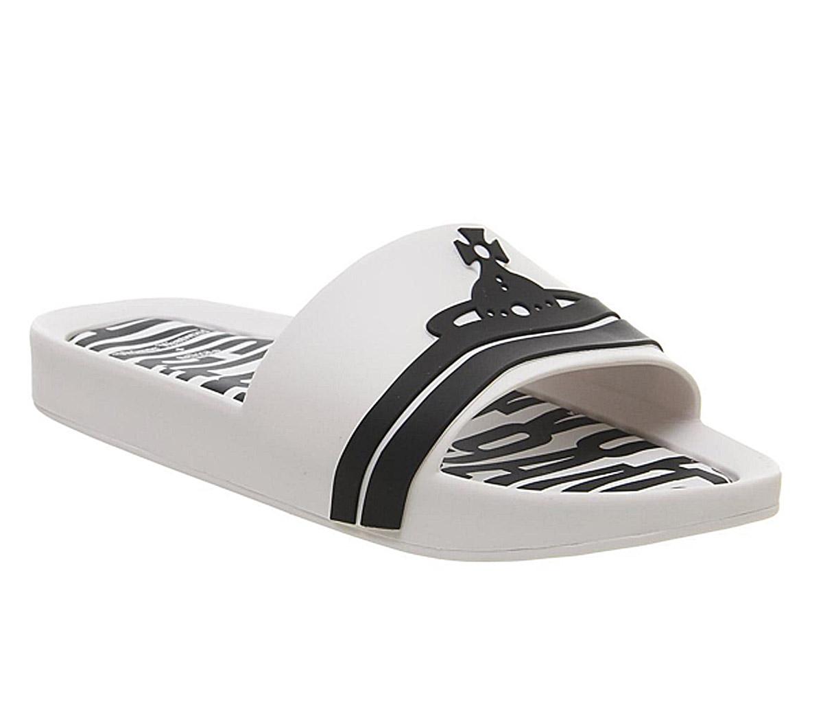 Vivienne Westwood Vw Beach Slides White Contrast - Sandals