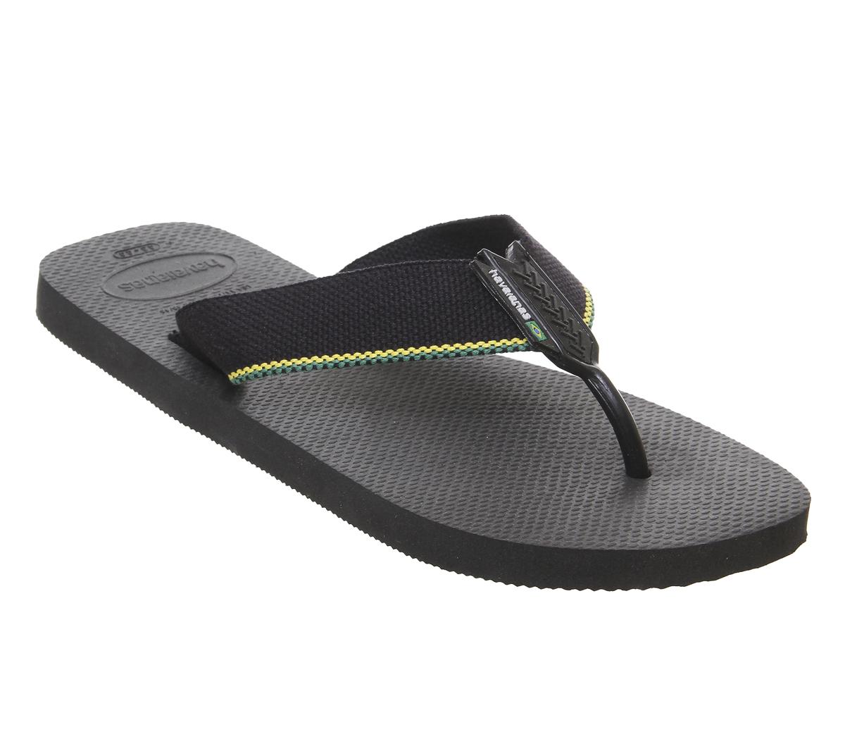 Havaianas Urban Brasil Flip Flops Black 