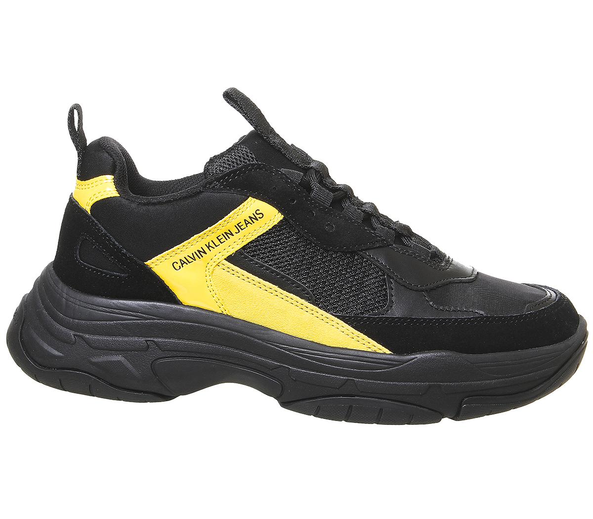 calvin klein maya chunky trainers black
