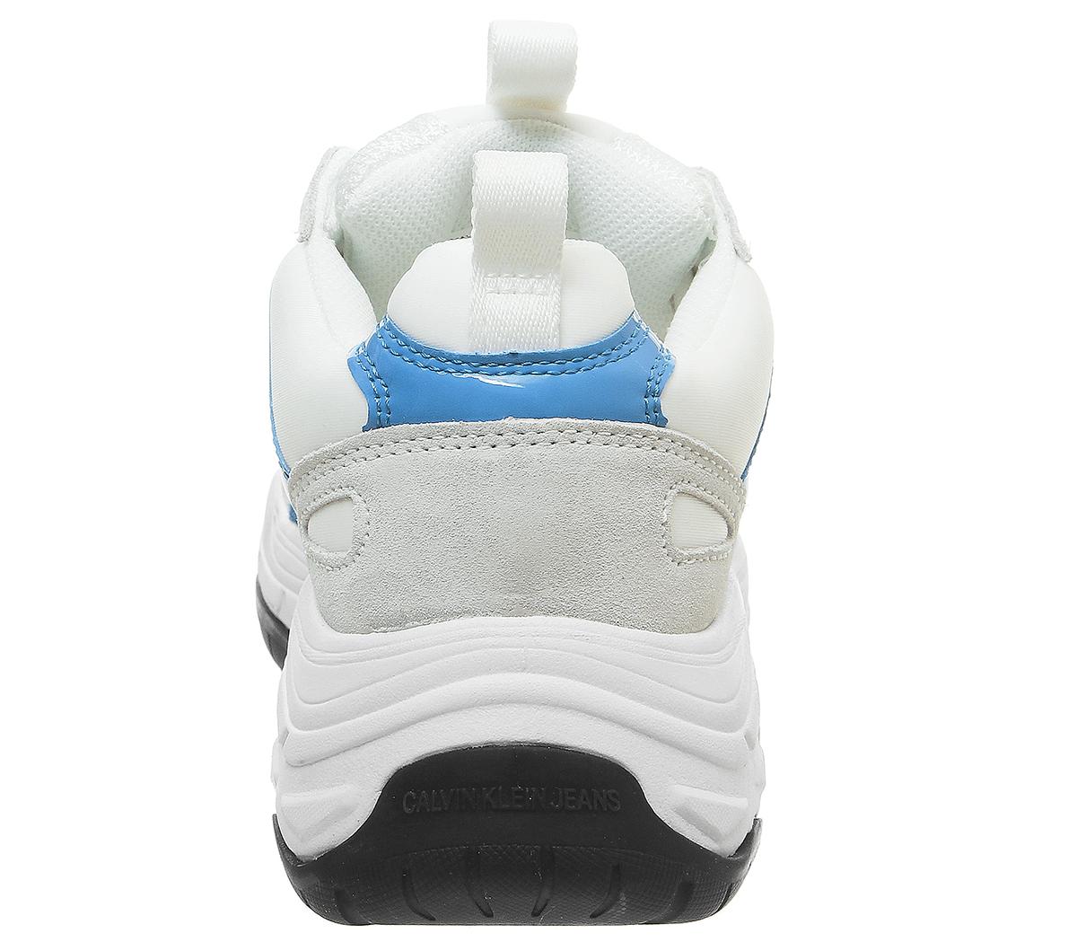 calvin klein white maya trainers