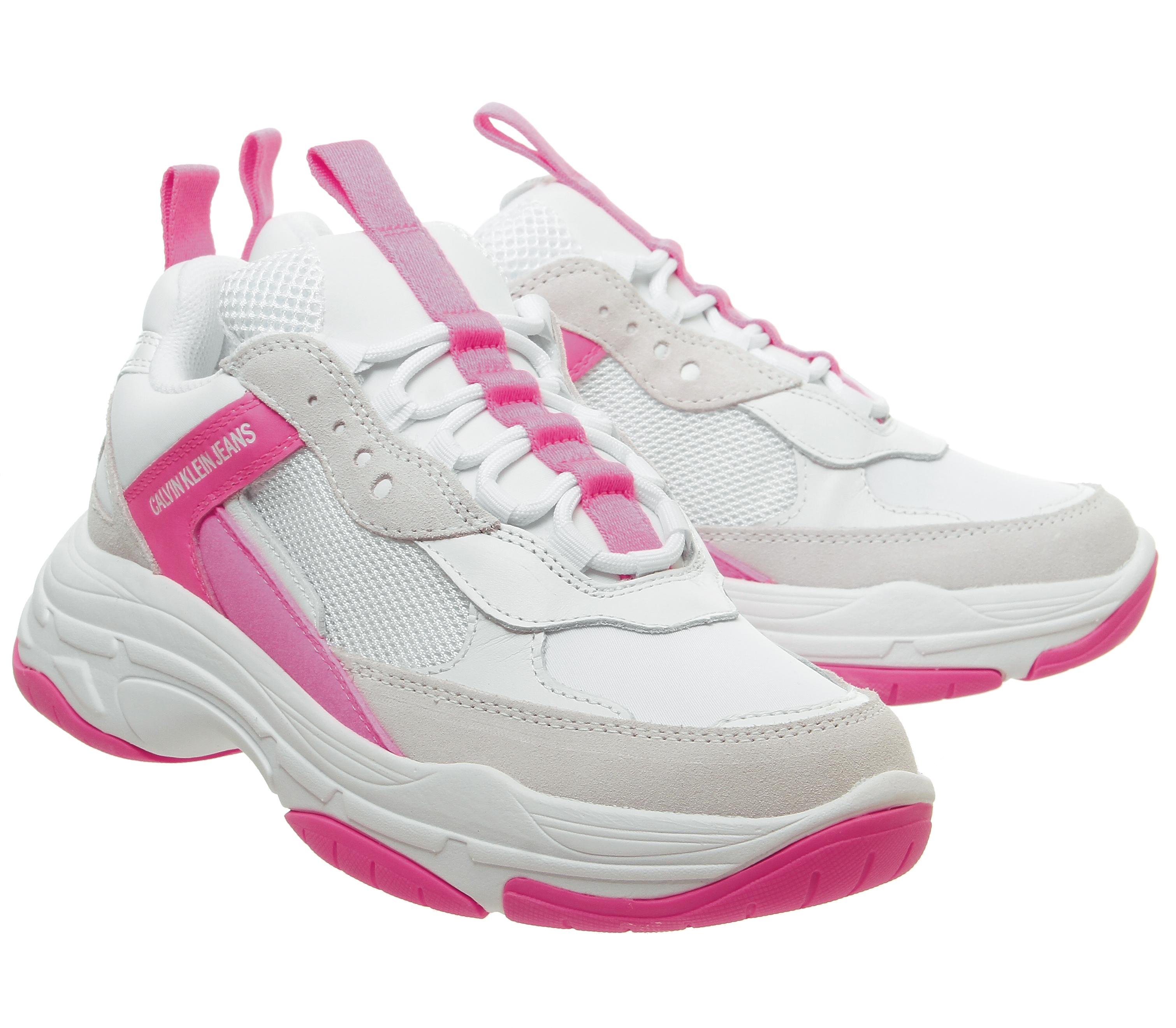 calvin klein trainers maya white