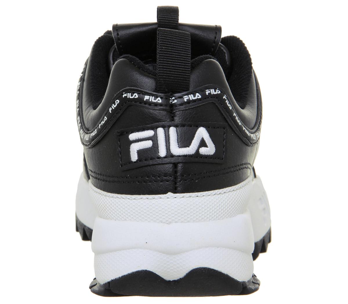 fila black disruptor ii trainers