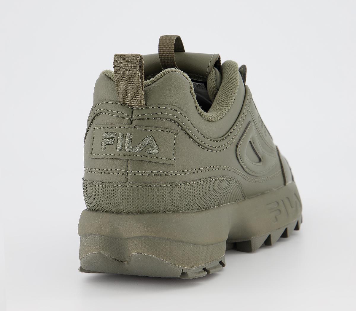 fila disruptor olive green