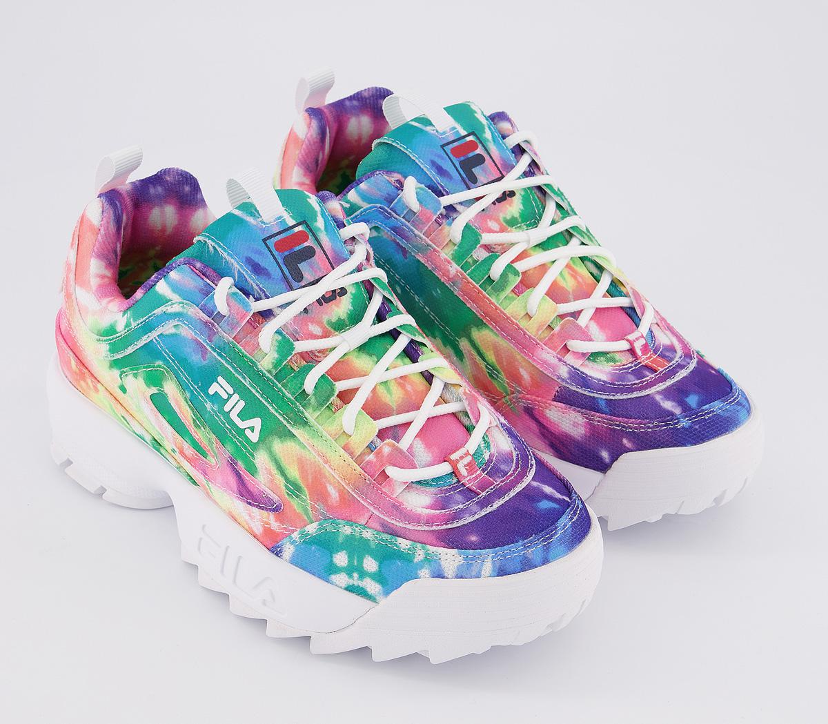 fila disruptor tie dye