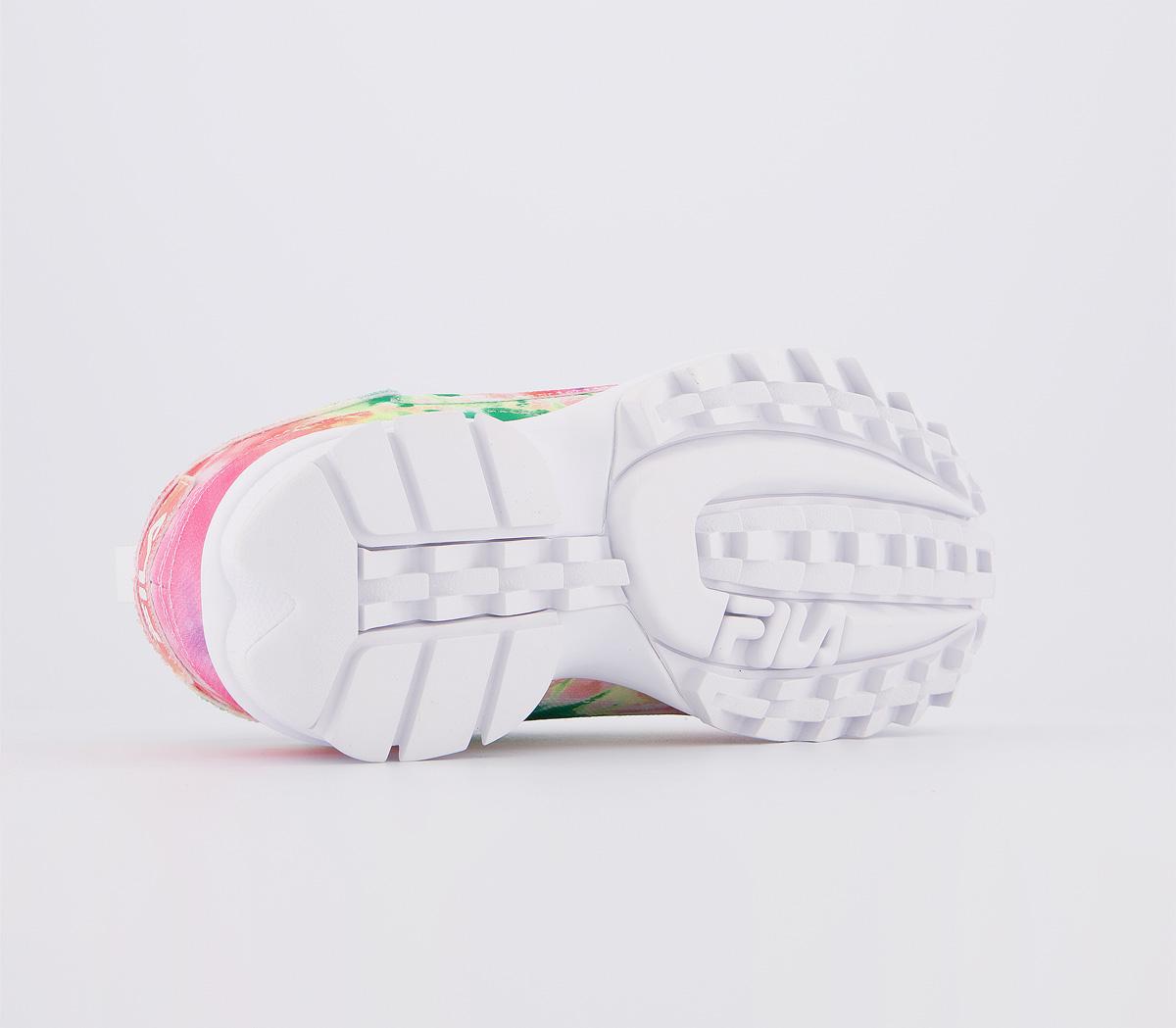 womens fila disruptor 2 tie dye