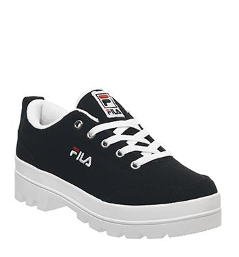 black fila trainers kids