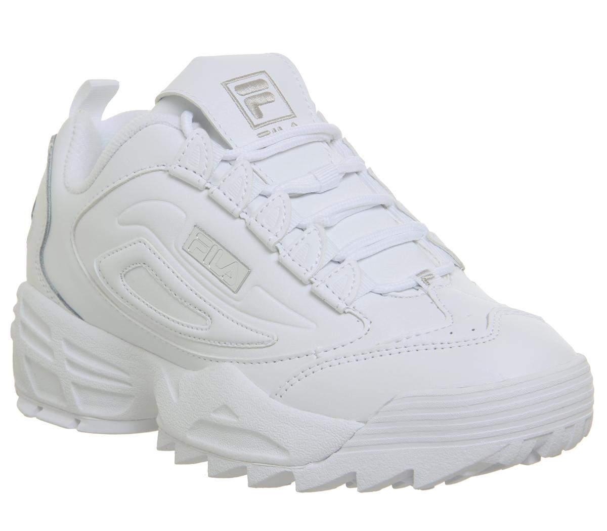 Fila Disruptor 3 Trainers White - Hers 