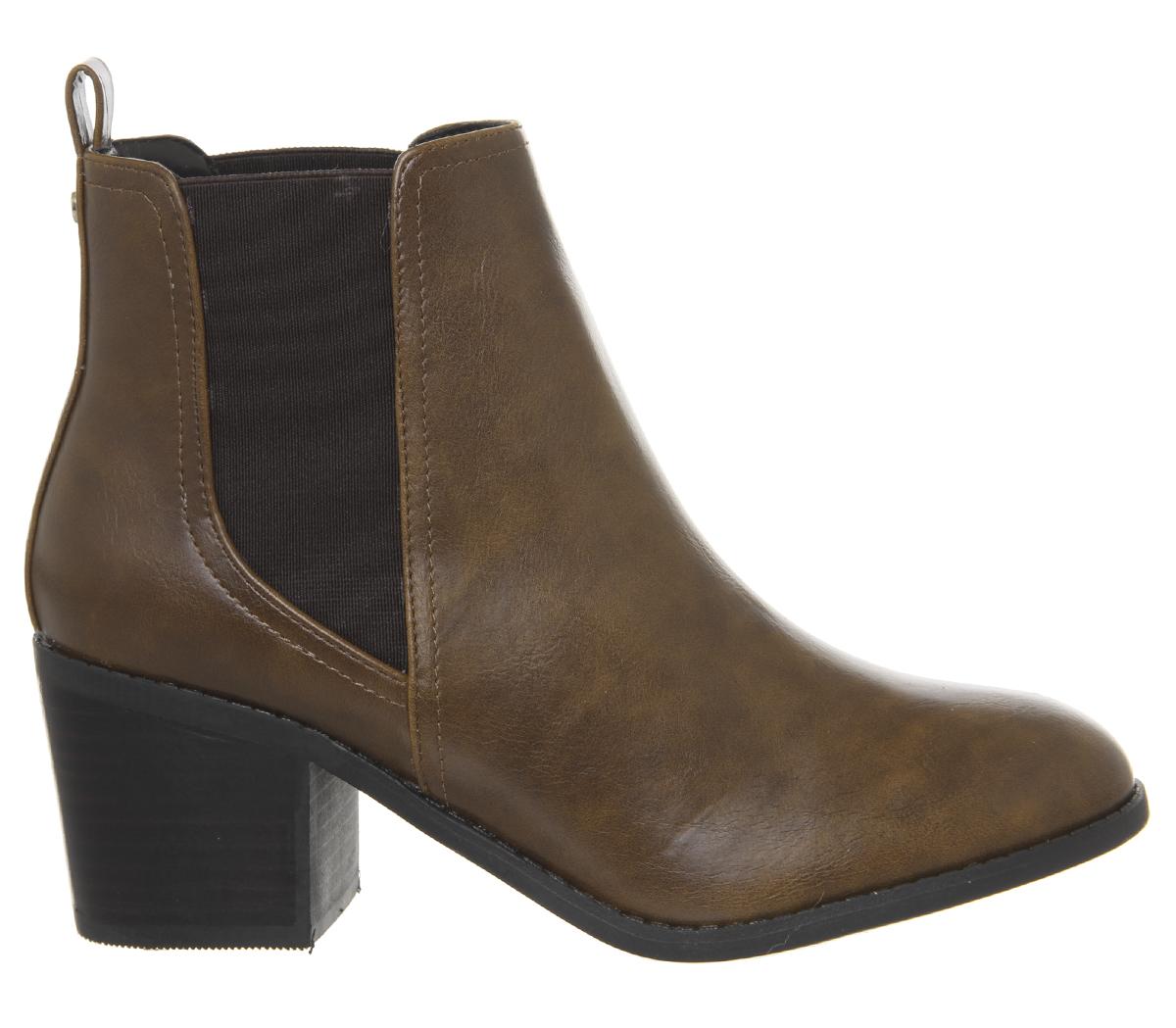 womens leather chelsea boots tan