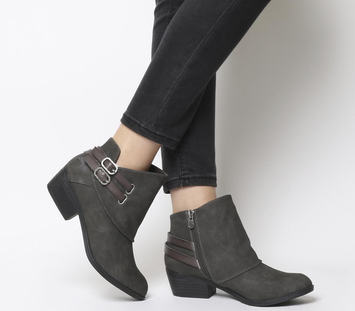 blowfish double buckle boots
