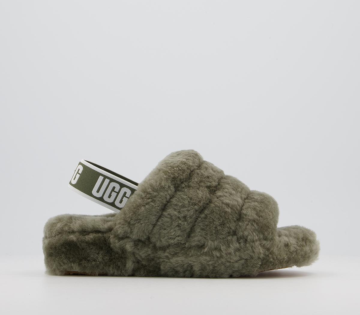 UGG Fluff Yeah Slides Charcoal - Slippers