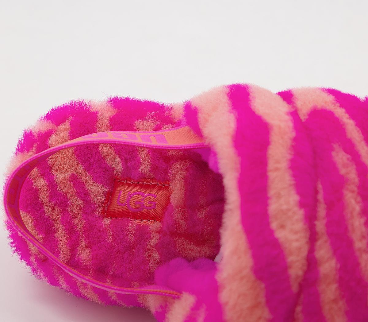 ugg fluff yeah pink zebra