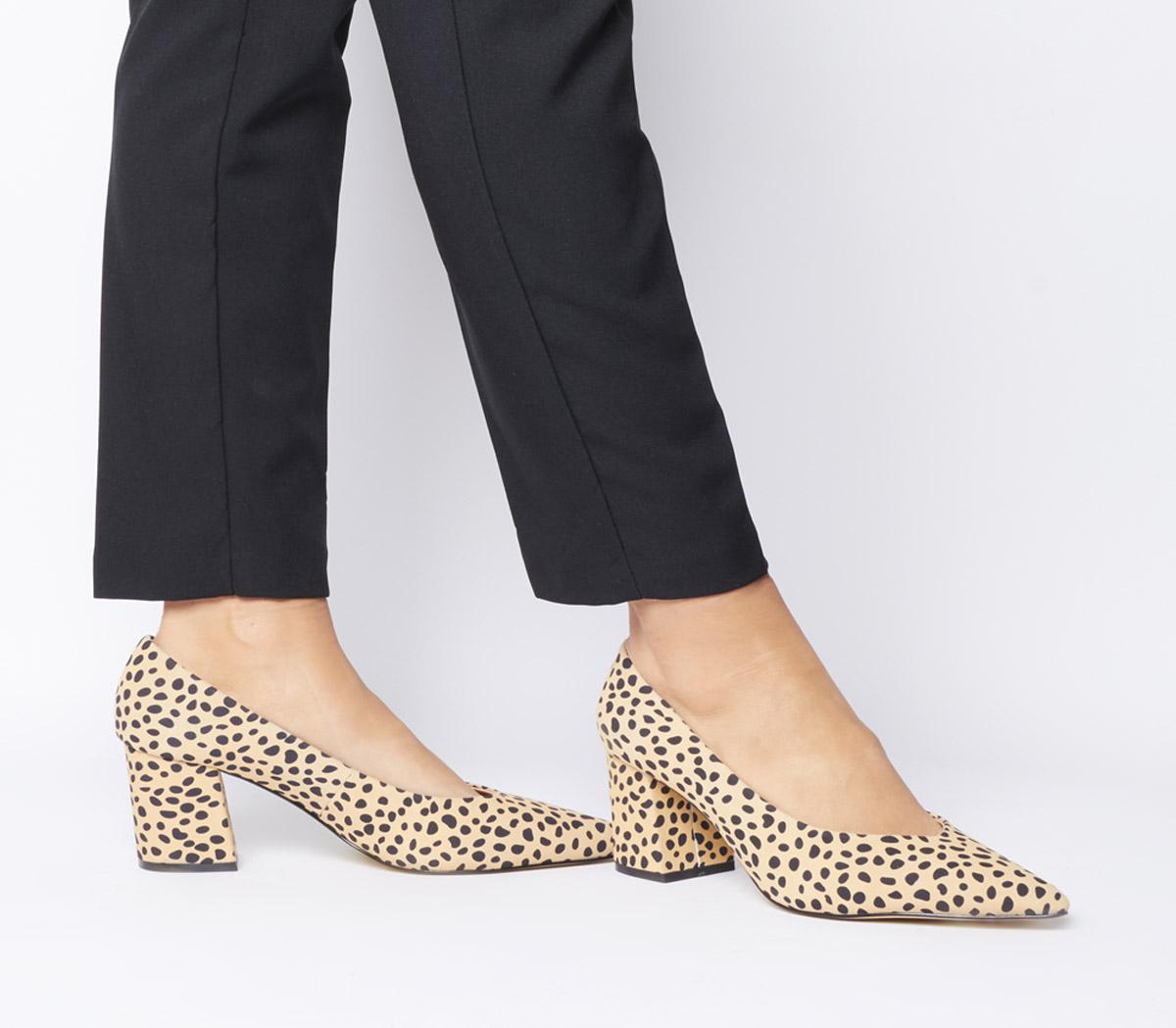 chunky cheetah heels