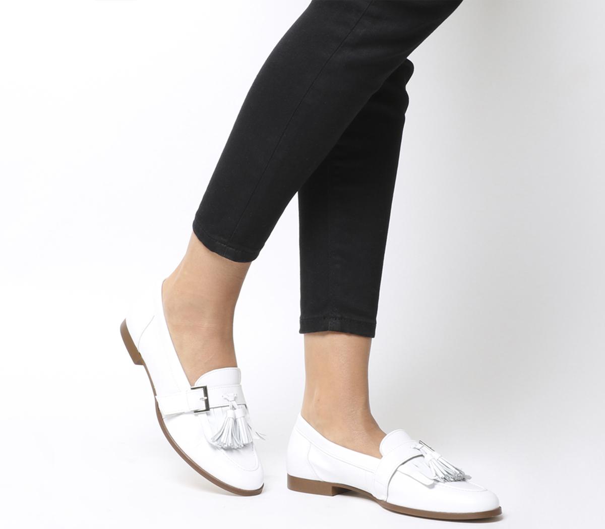 buckle strap casual flats loafers