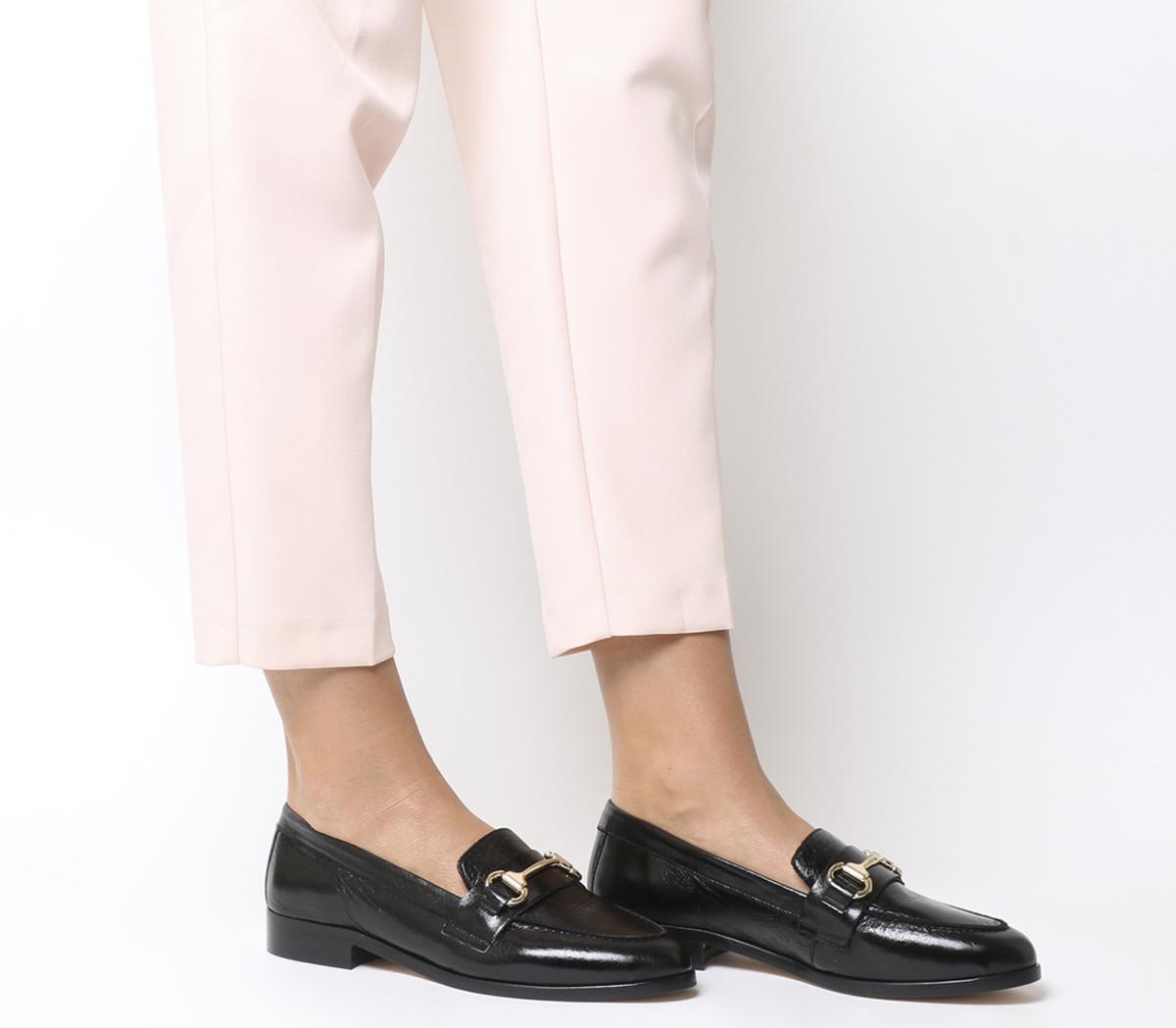 Office Fluster Loafer BLACK GROUCHO LEATHER,Schwarz