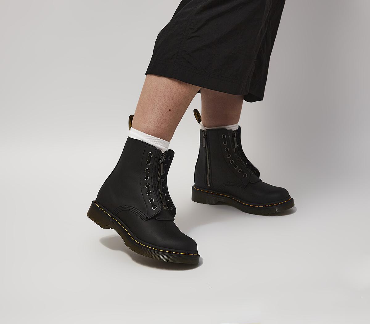 Dr. Martens 1460 Pascal Front Zip Boots 