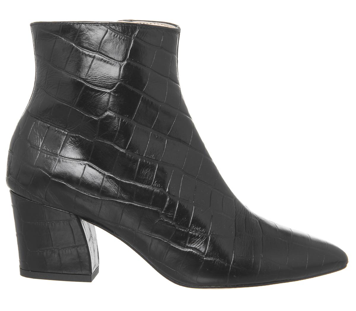 office aubergine boots