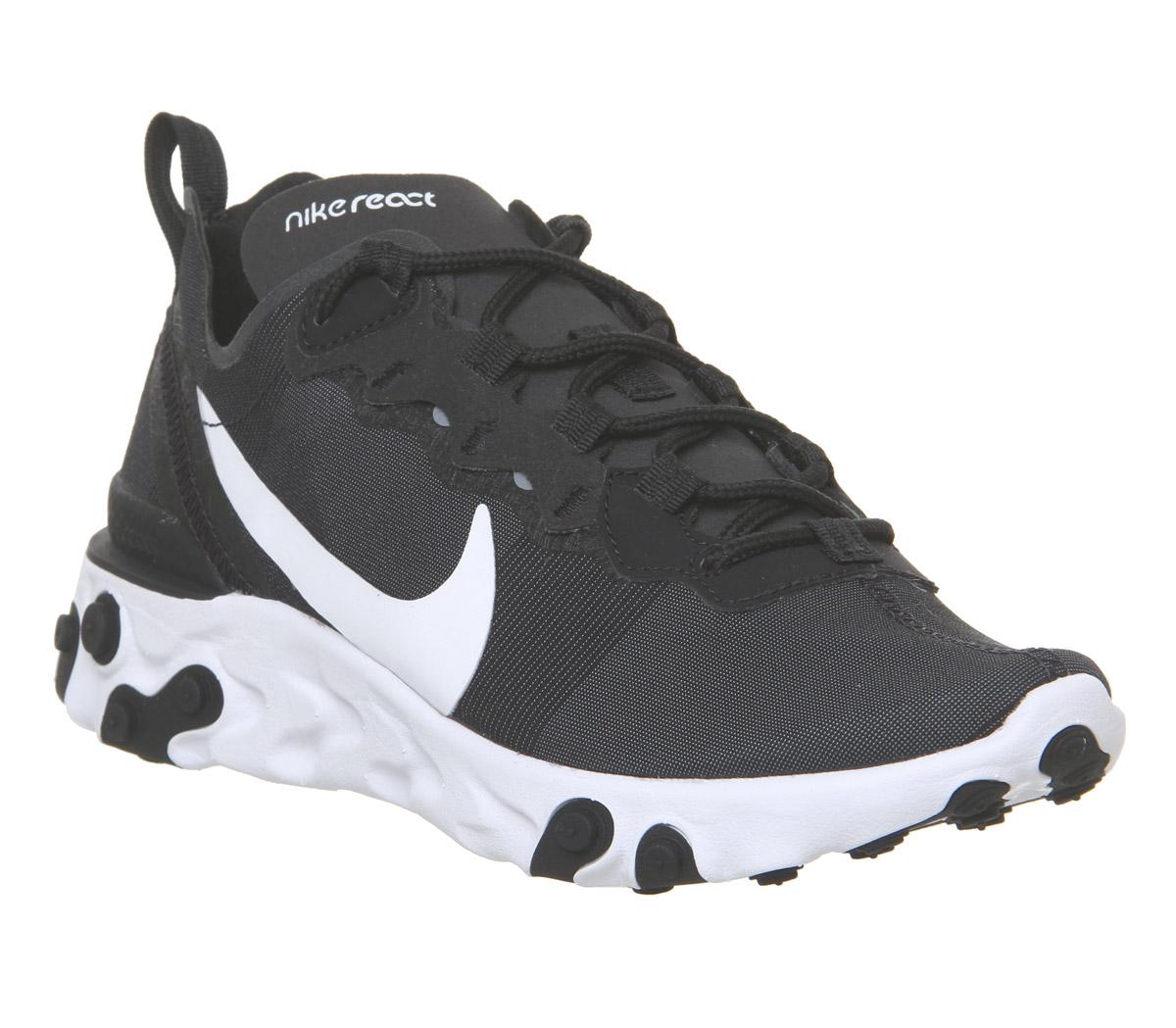 Nike React Element 55 Trainers Black 