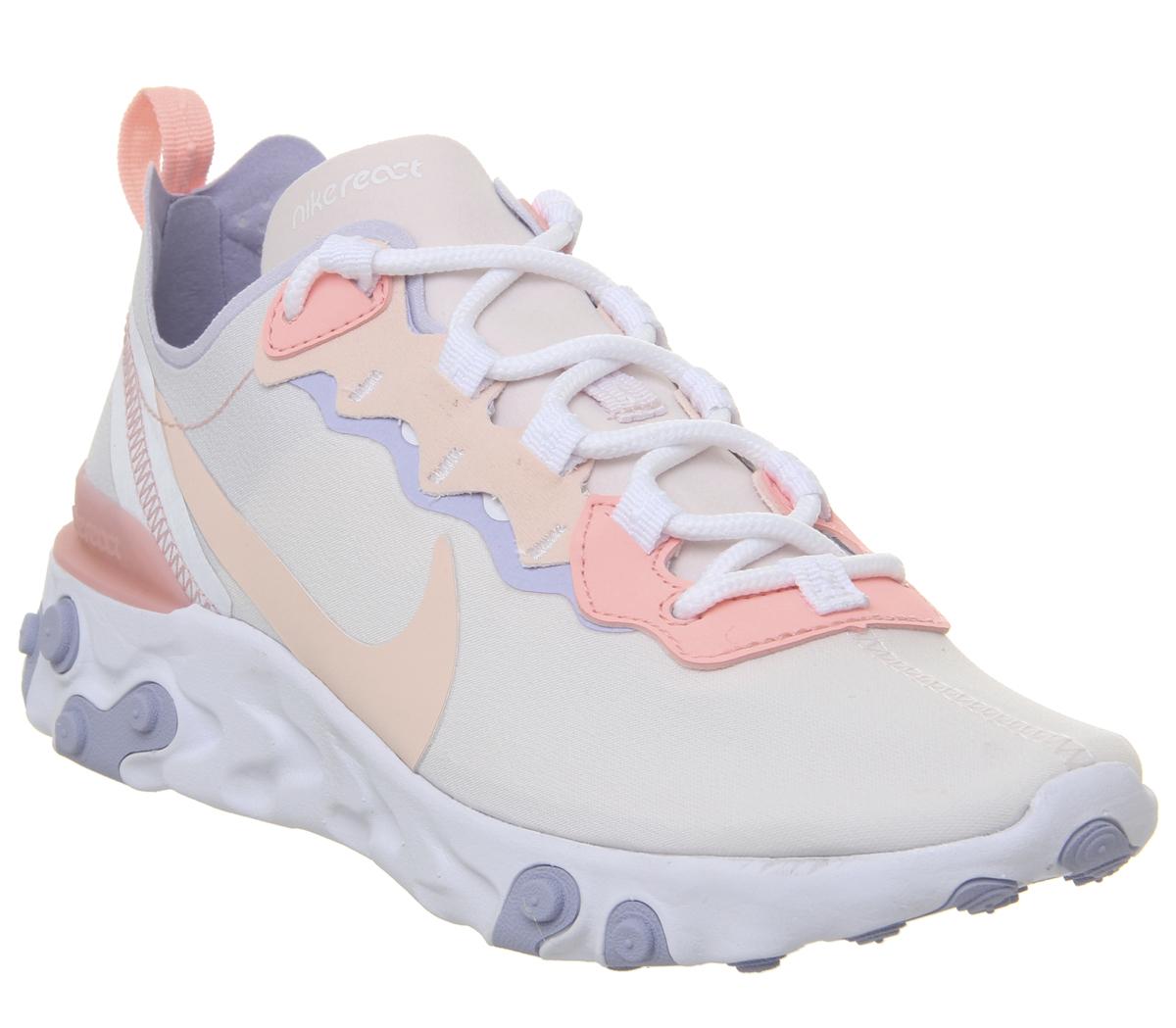 Nike React Element 55 Trainers Pale 
