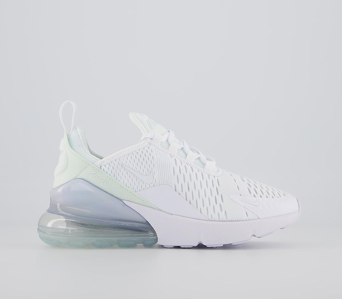 Nike Air Max 270 Gs White White Metallic Silver - Unisex