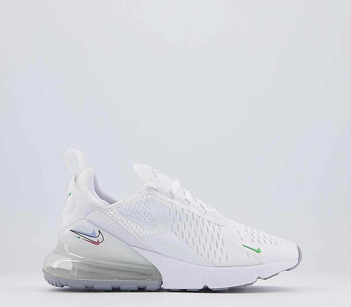 nike air max 270 white black green