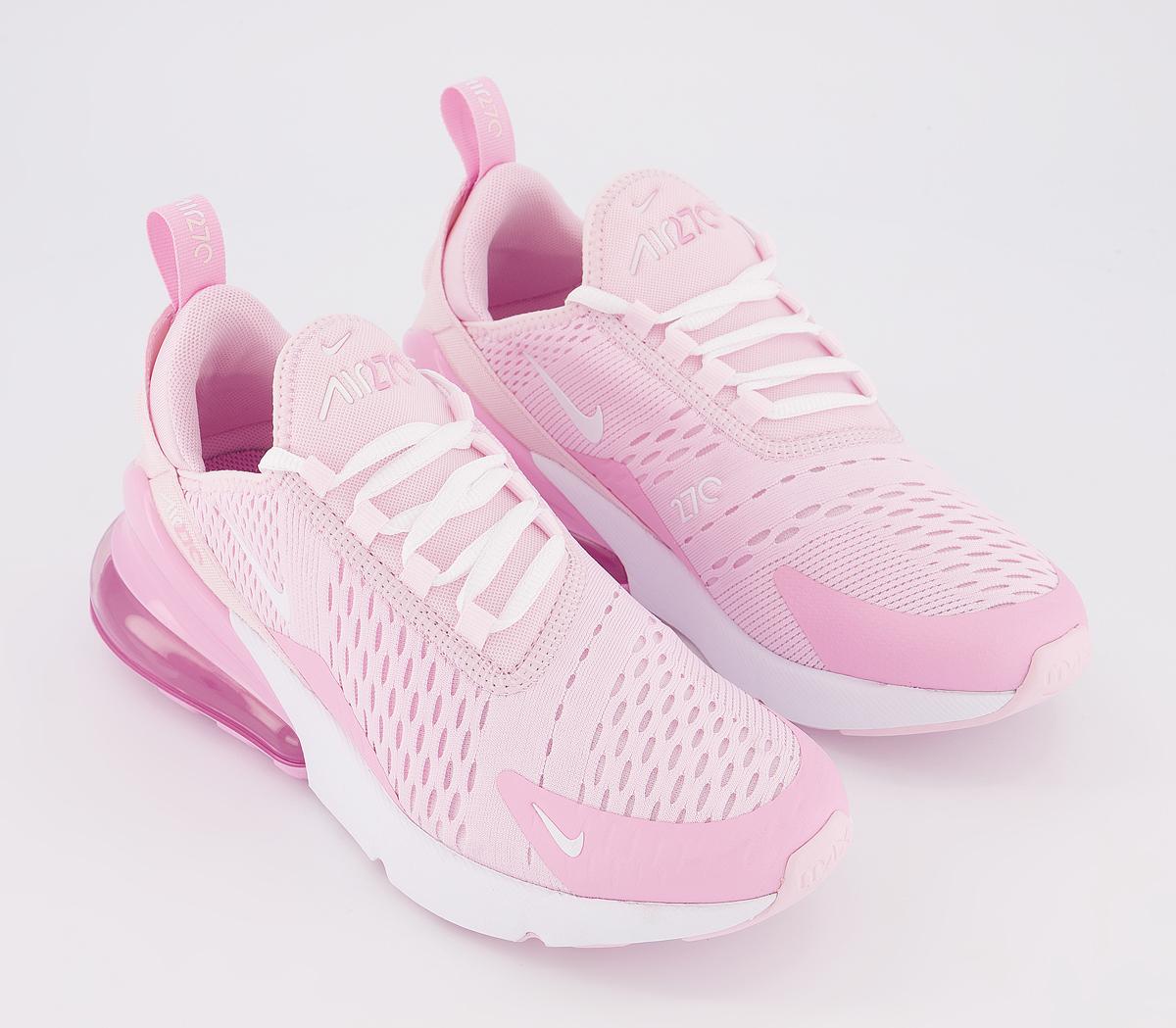 Nike Air Max 270 Gs Trainers Pink Foam White Pink Rise - Unisex