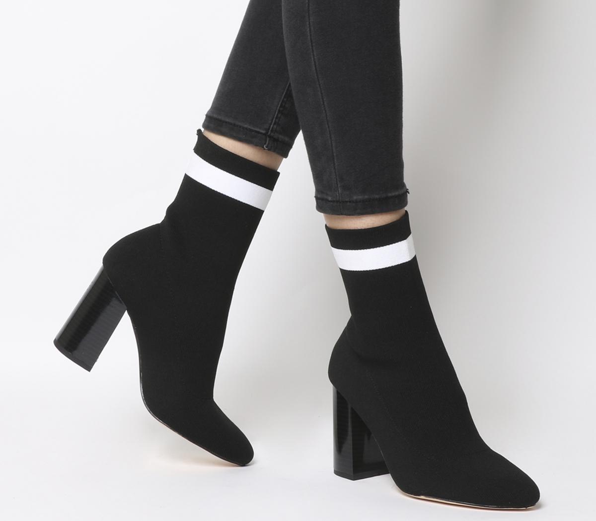 Office Alexis Sock Boots Black With 