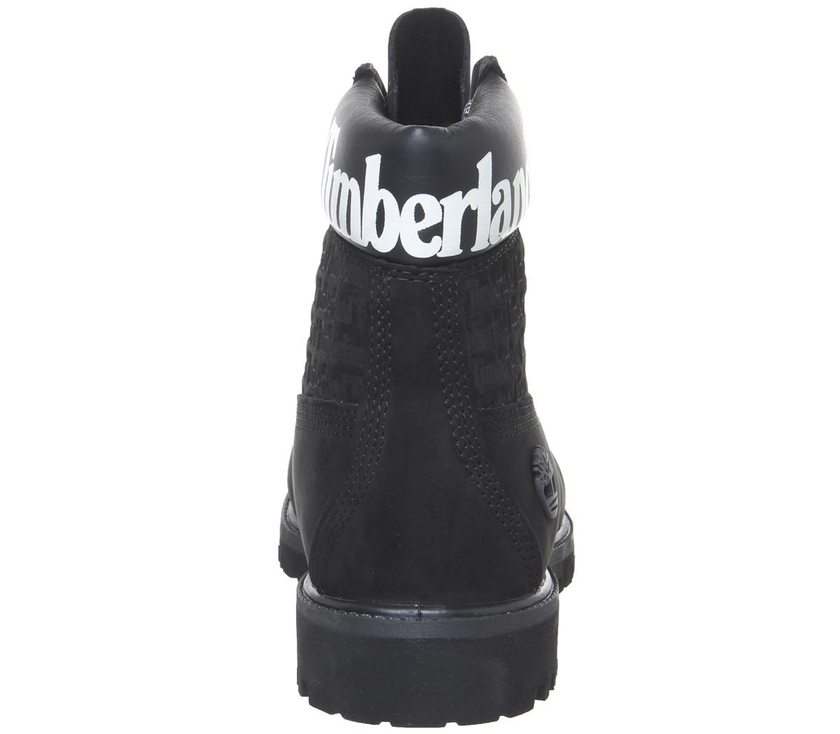 Timberland Logo 6 Inch Boots Black - Boots