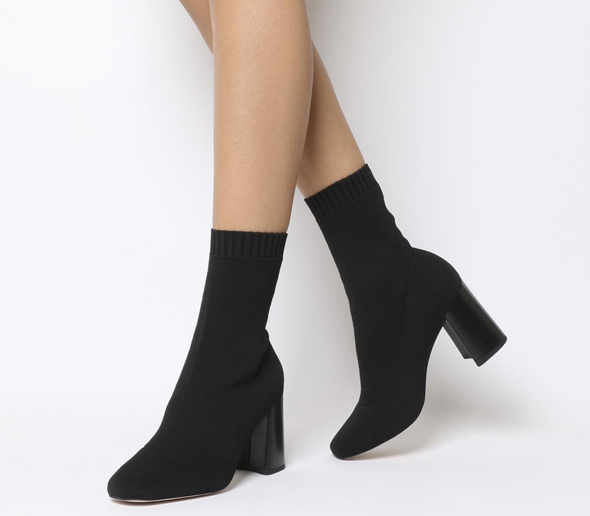 long sock boots black