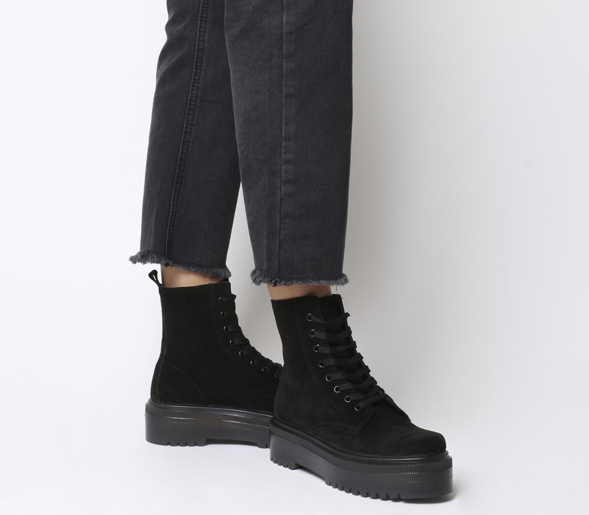 Boot Black Suede - Ankle Boots
