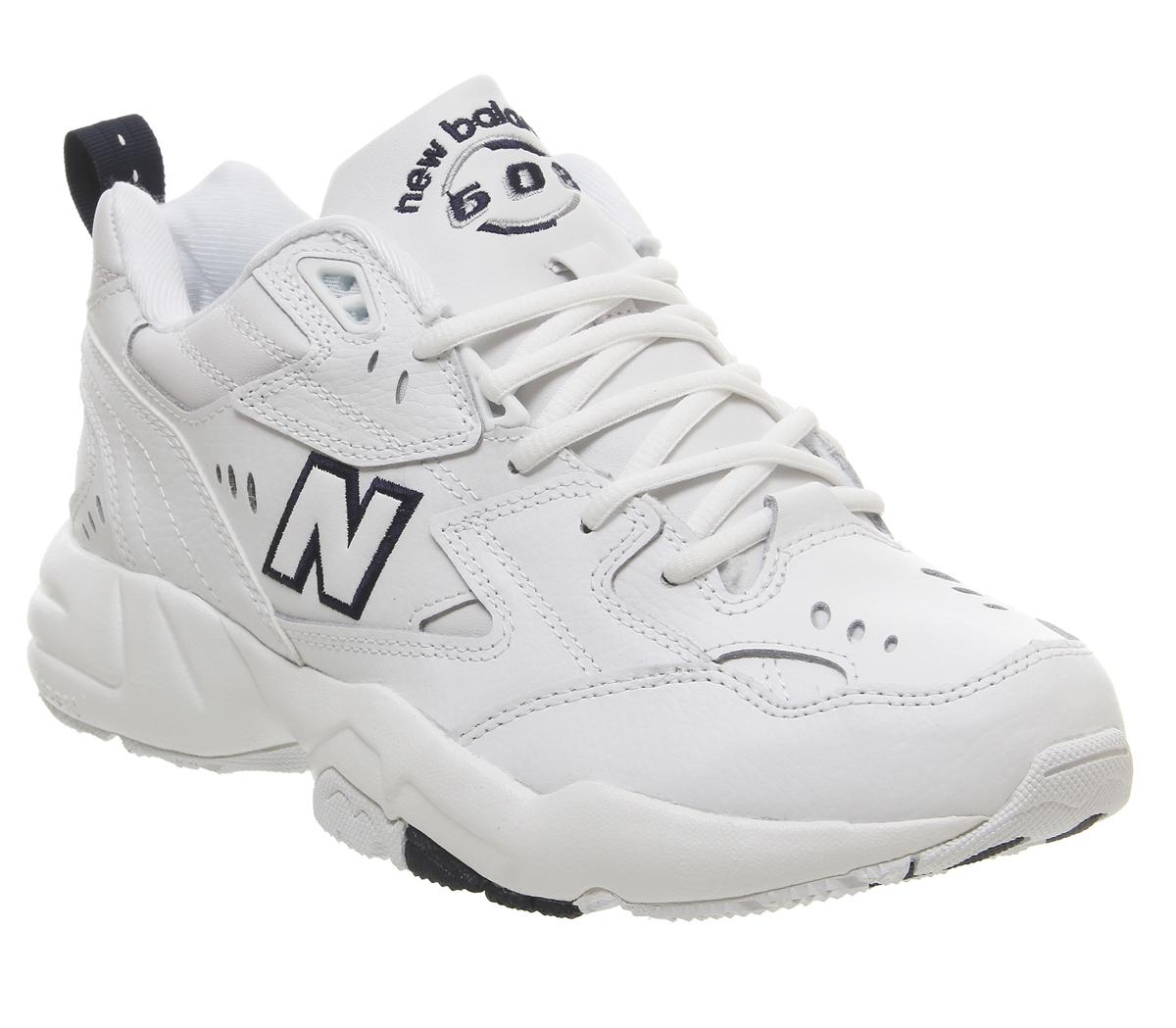 New Balance 608 Trainers White Navy - His trainers