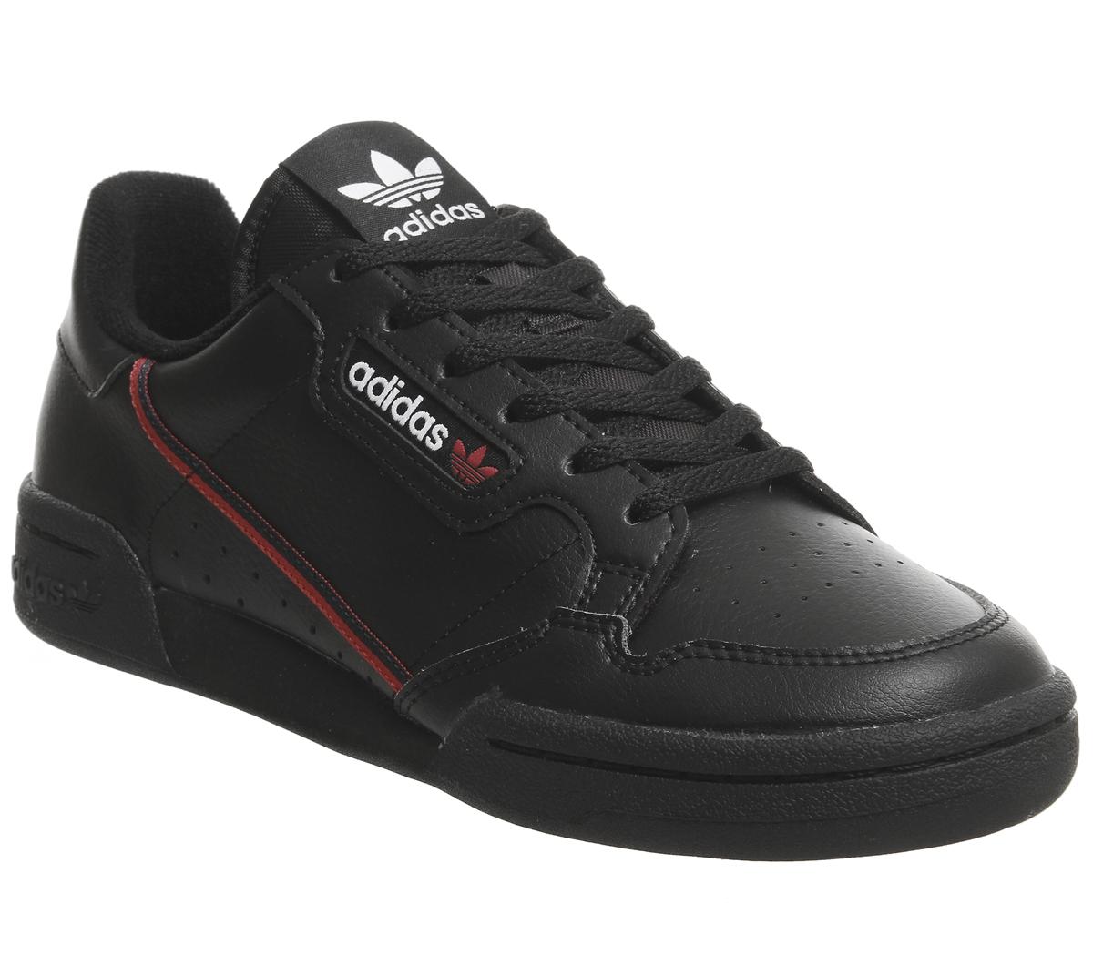 black adidas continental 80s