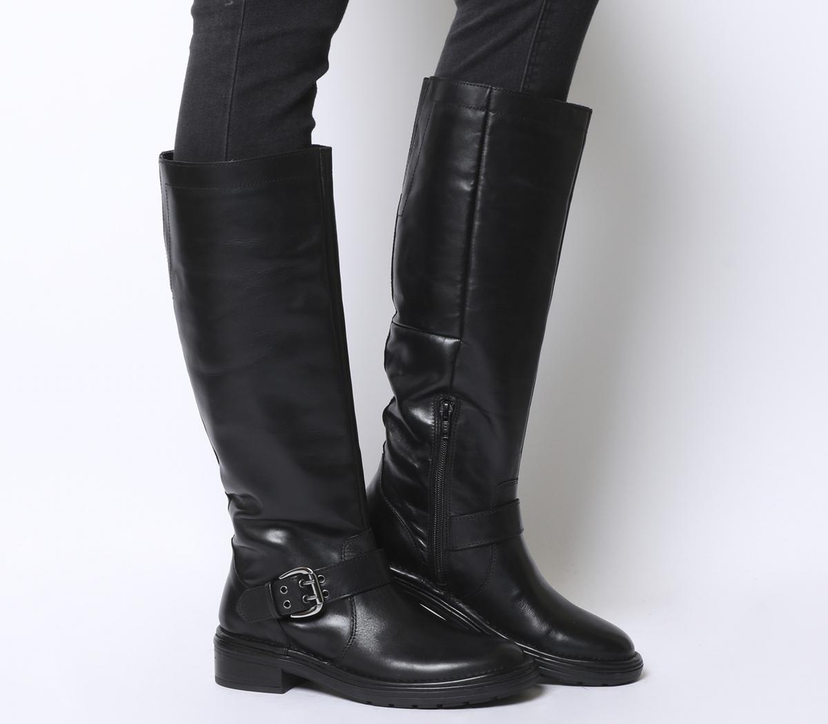 Office Kelly Casual Buckle Knee Boots 