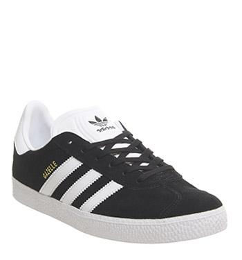 womens dark grey gazelles