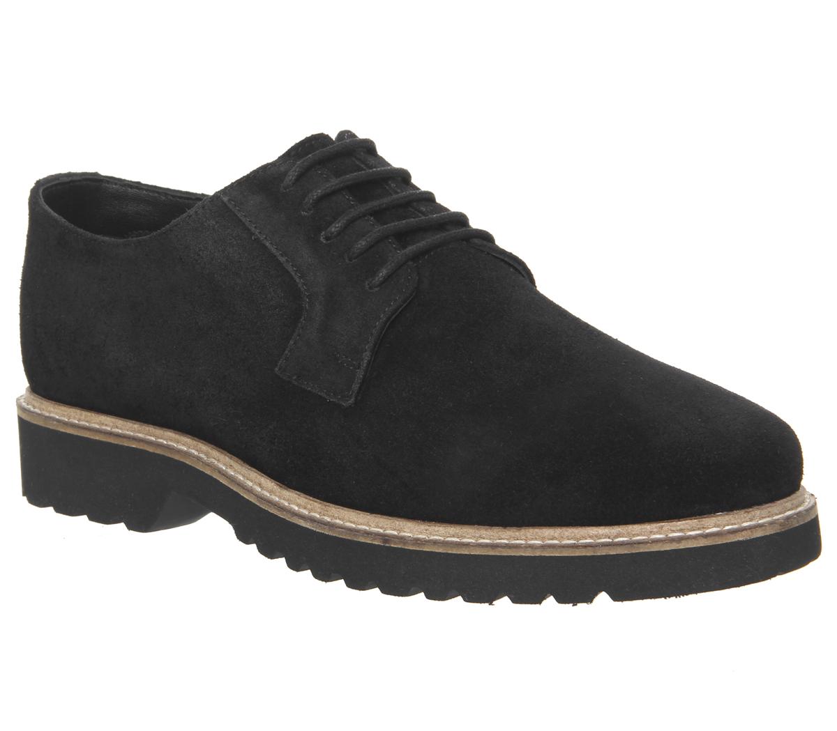 Illuminate Derby Shoes Black Suede - Casual