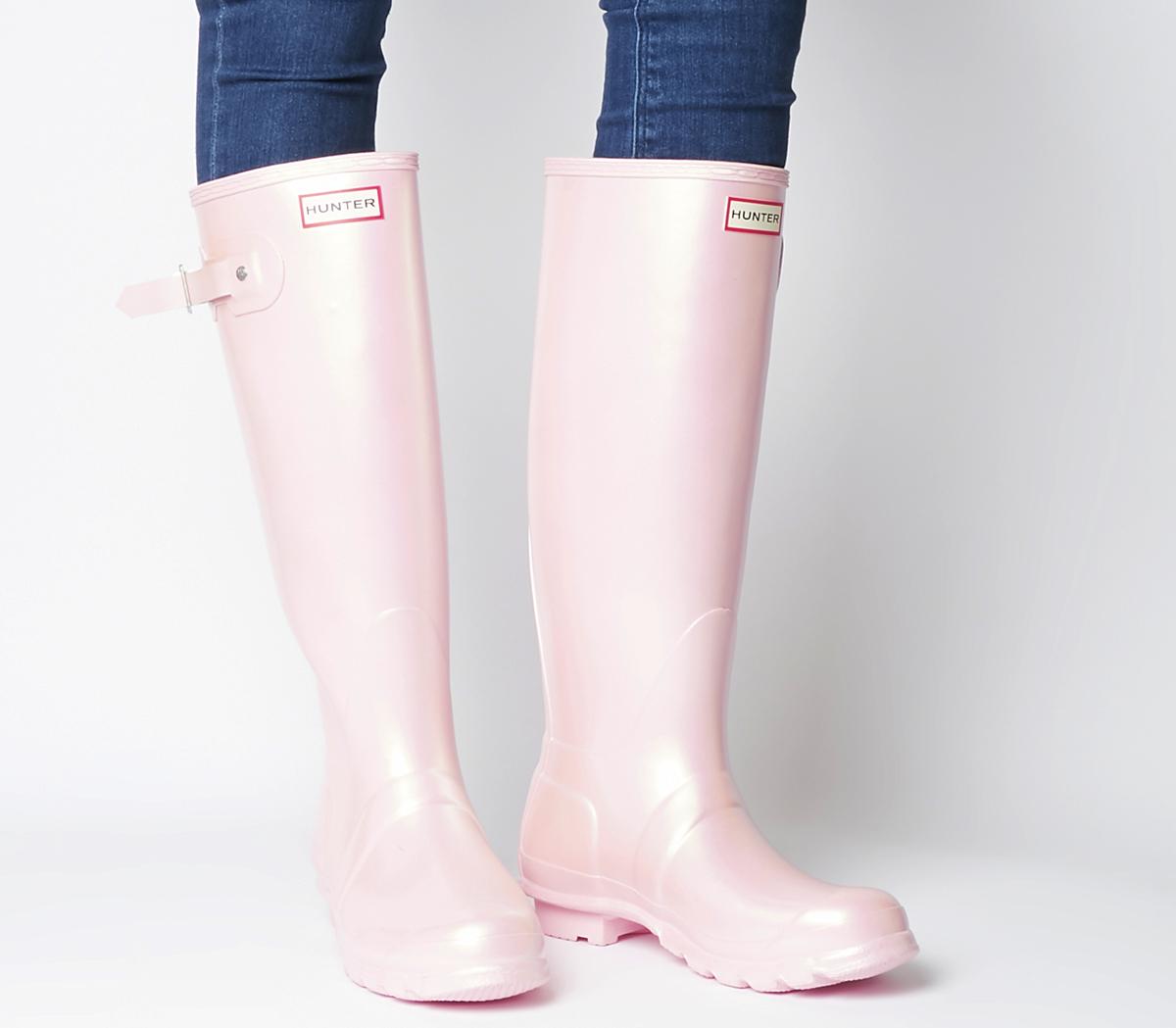 pink hunter wellies size 5