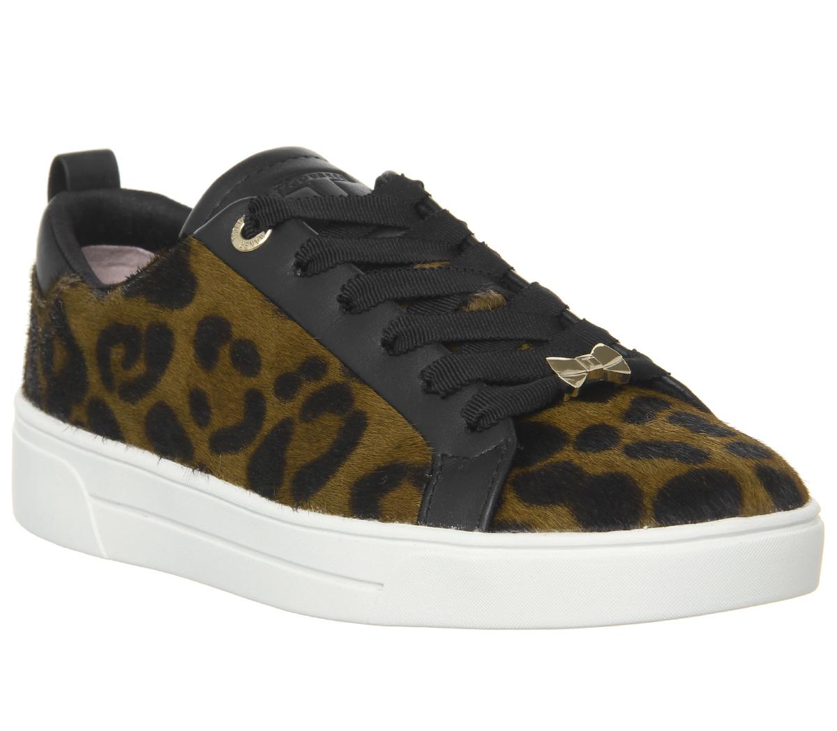 ted baker leopard print trainers