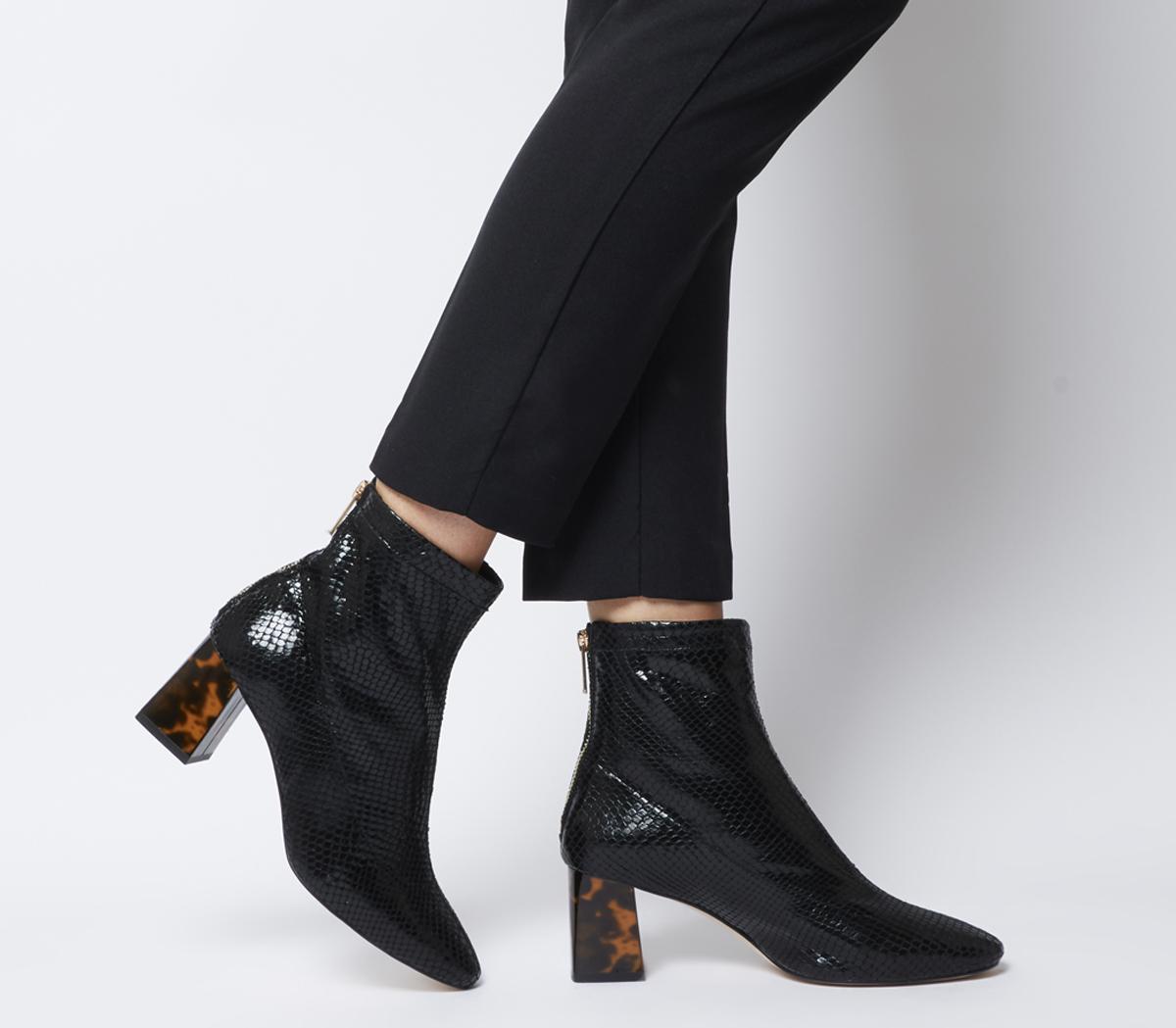 office heeled boots