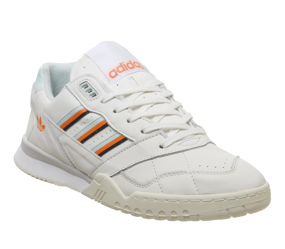 adidas white and orange trainers