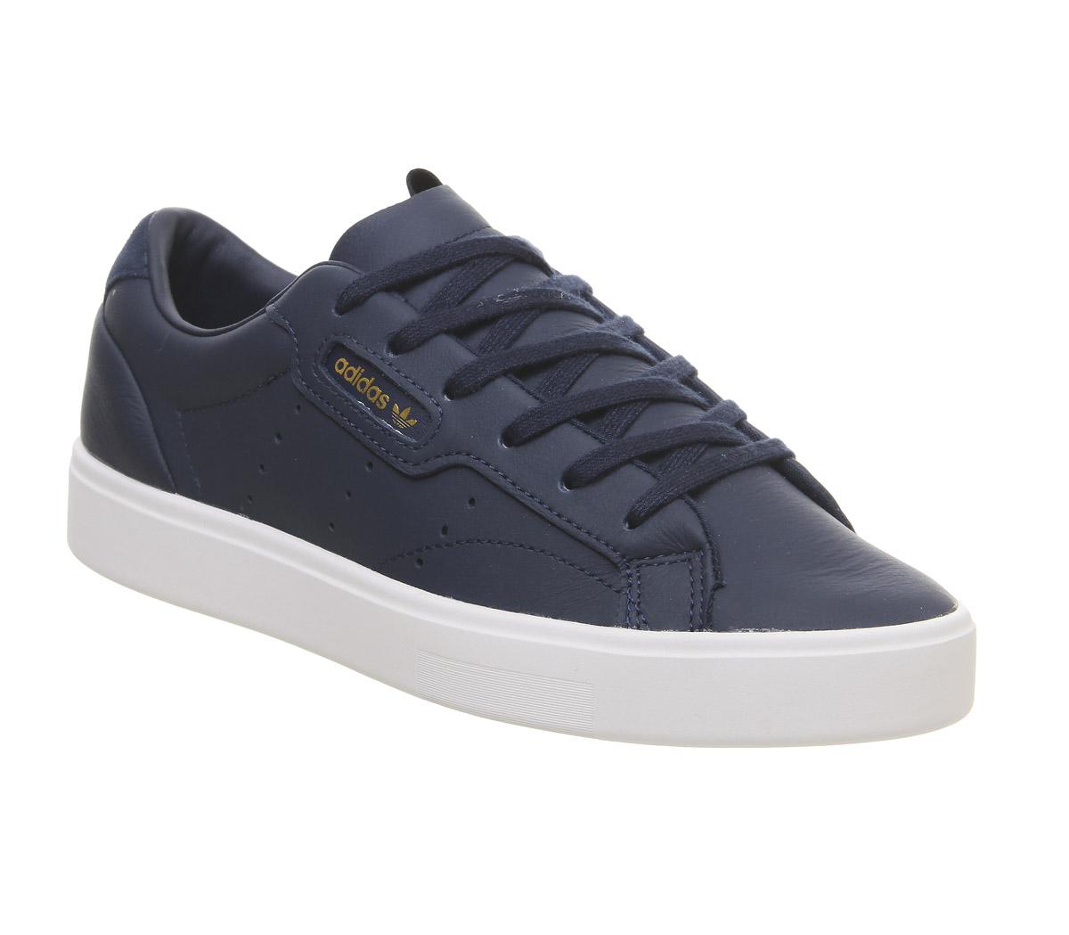 adidas navy trainers womens