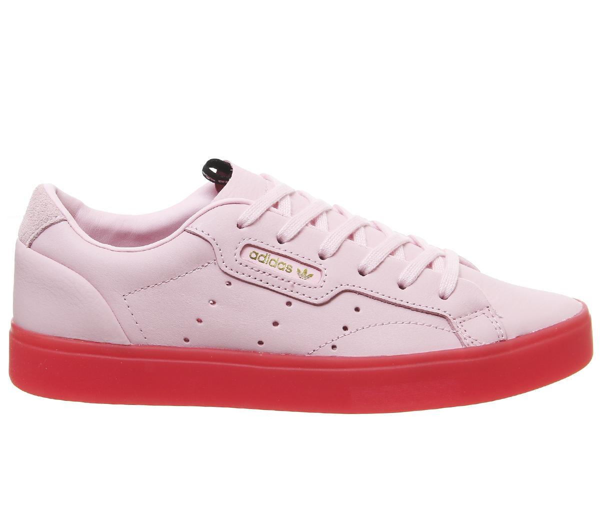 adidas pink and red trainers