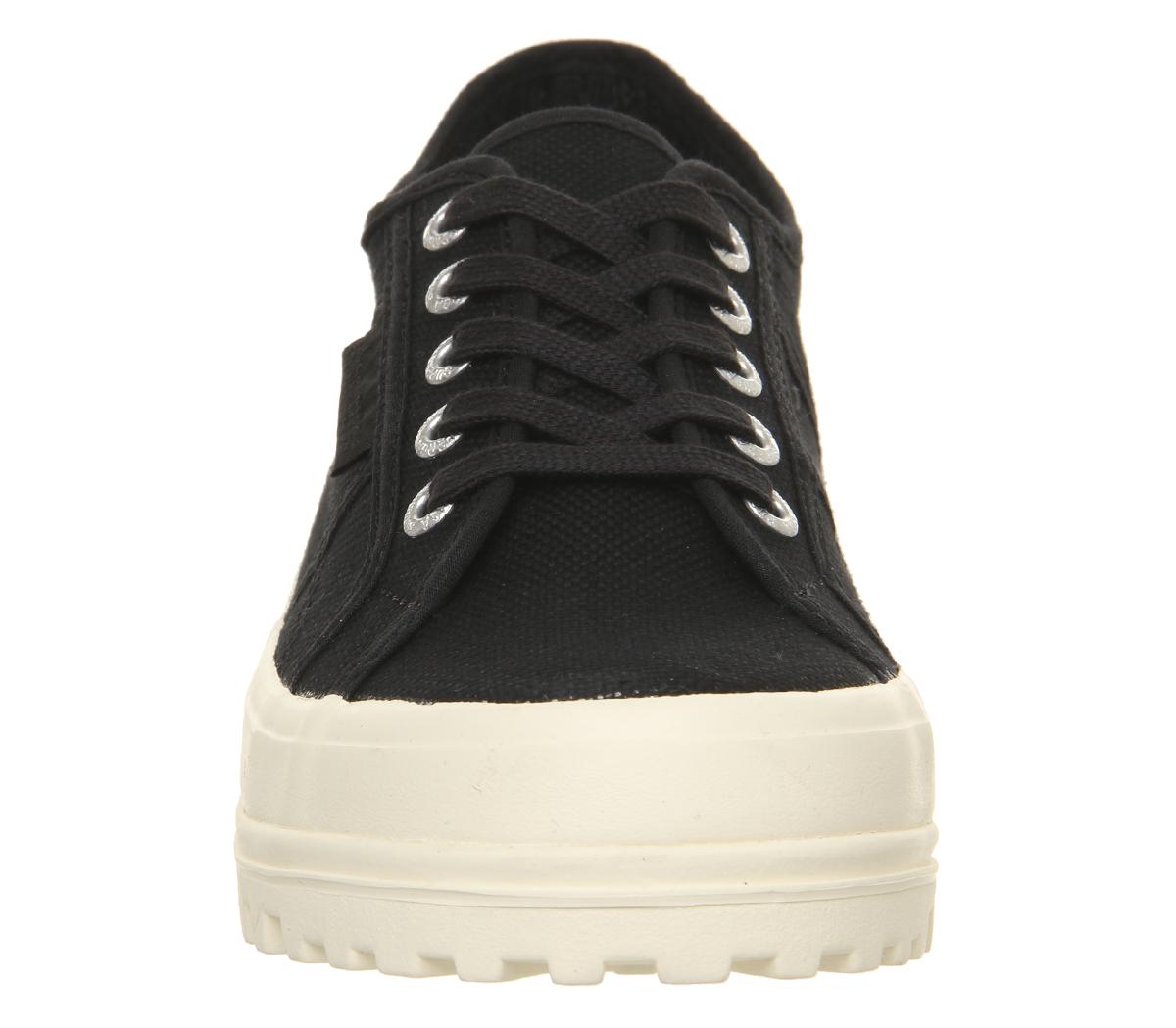 Superga 2555 Trainers Black Off White Exclusive - Hers trainers