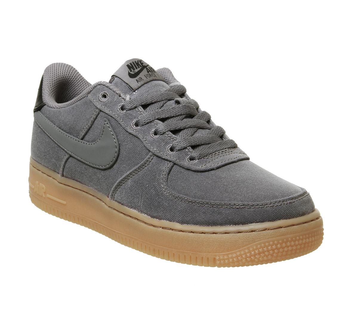 nike air force one trainers flat pewter gum